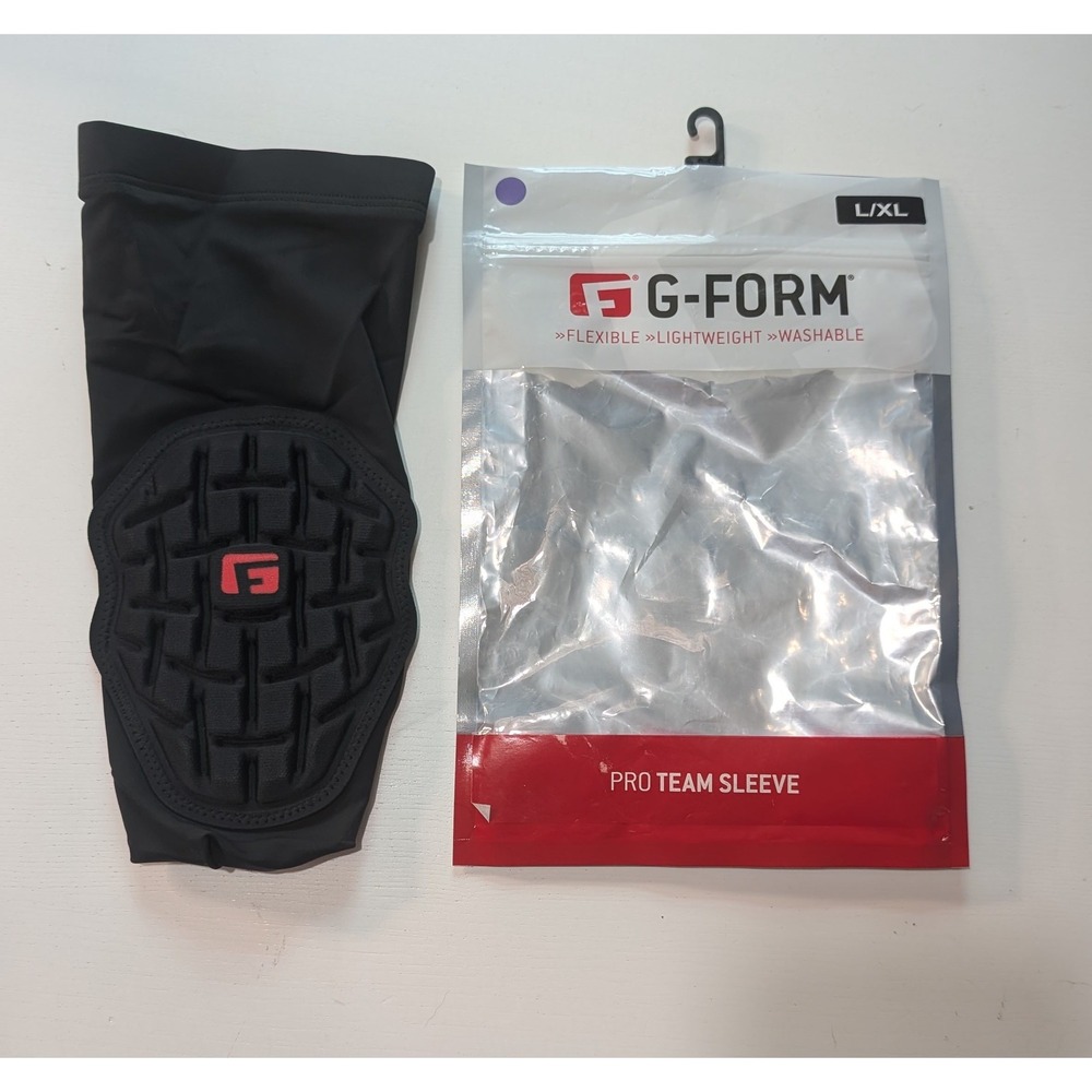 G-Form Pro Team Sleeve Padded Compression Elbow Knee Guard Black L/XL